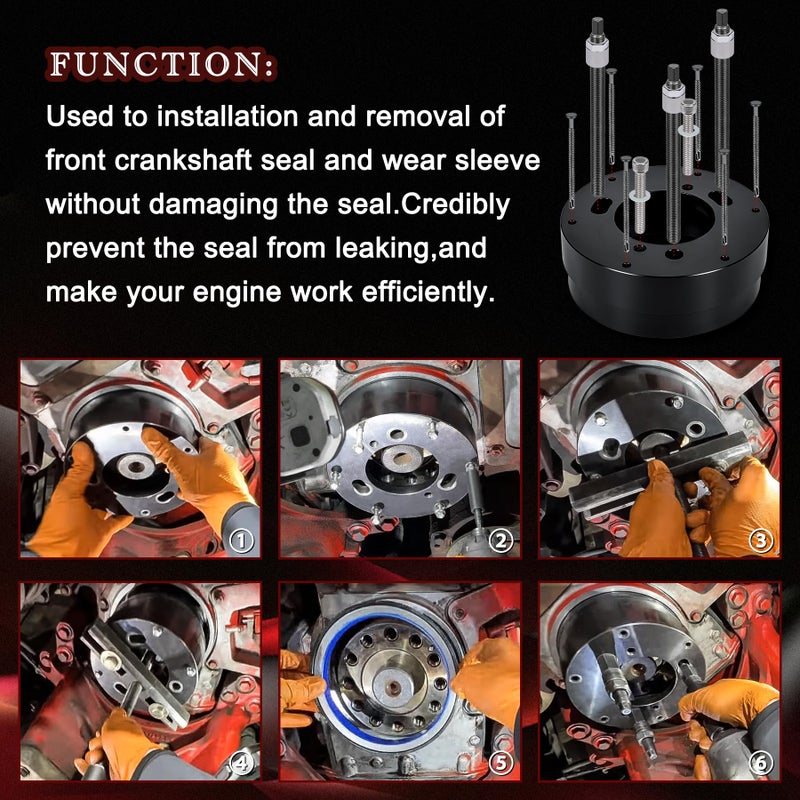 Danhonwin 4918991 Front Crankshaft Seal & Wear Sleeve Remover/Installer Tool Compatible with Cummins ISX12 and ISX15 - Image 4